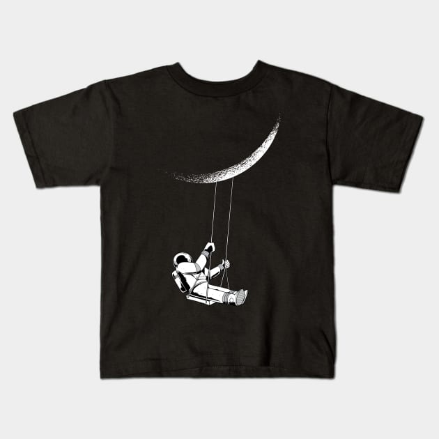 Cute Astronaut Print Kids T-Shirt by Urban_Vintage